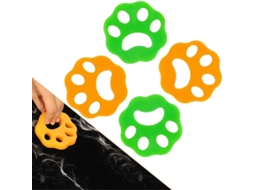 Retirador De Pelo De Mascotas Para Lavandería 4 Piezas Capturador Reutilizable Ecoamigable Para Ropa Y Colchones