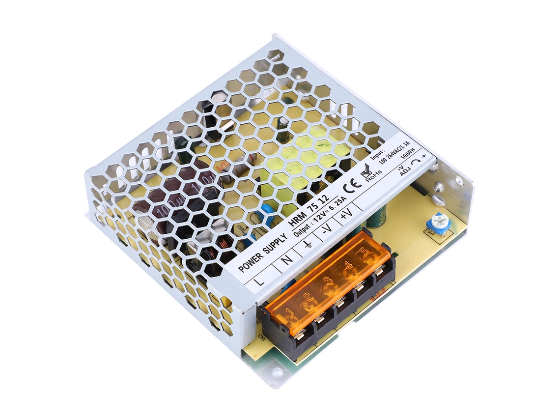 Laxiscreed Fonte De Alimentação Power Supply 75w 12vdc Para Interiores, Compatível Com 100-264vac