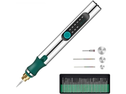 2026 lápiz de Gravura Mini Recargável Usb, Kit de Ferramentas de Gravura com 3 Velocidades e Acessórios Variados