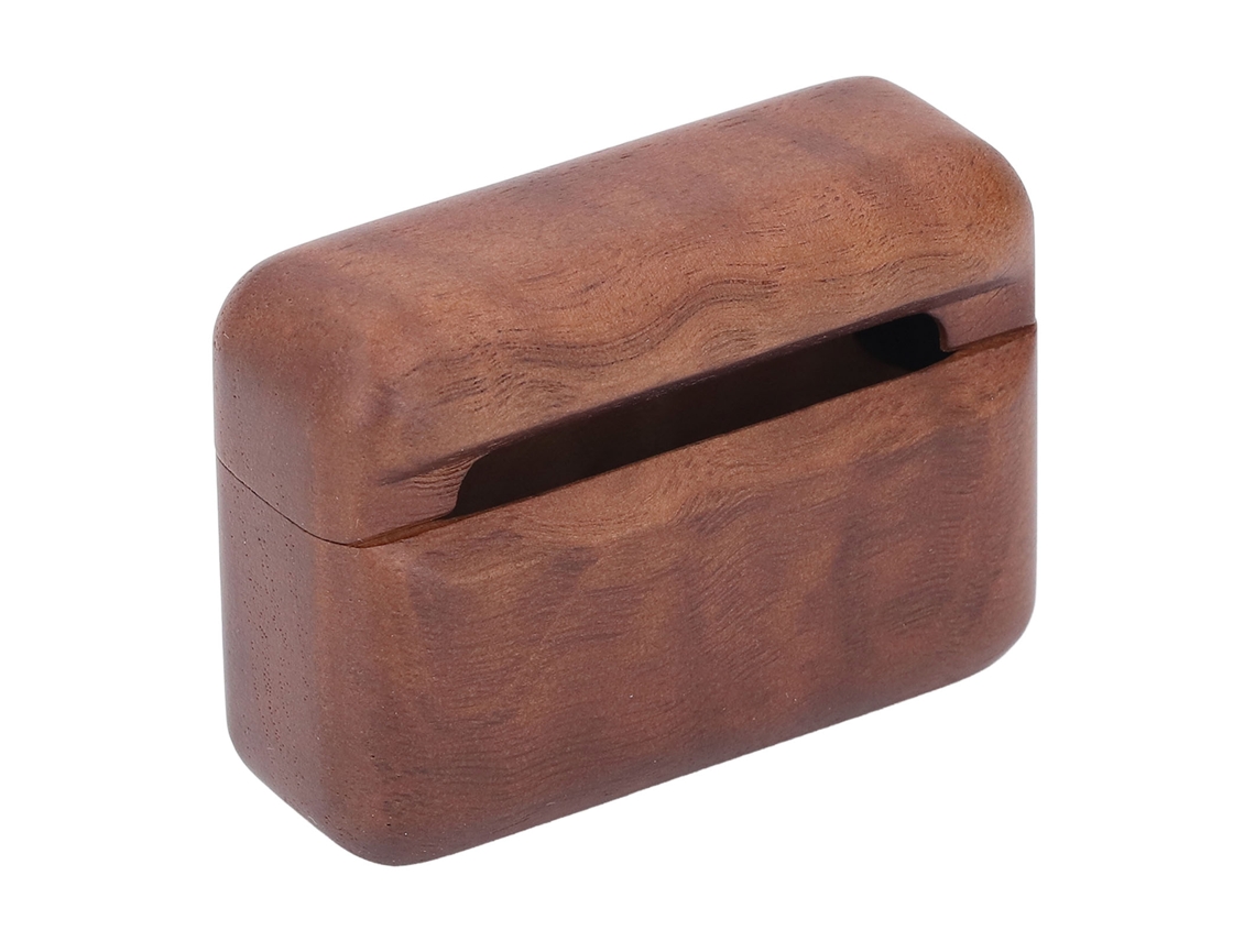 Funda elegante de madeira polida para auriculares bluetooth ios pro | LOGITECH