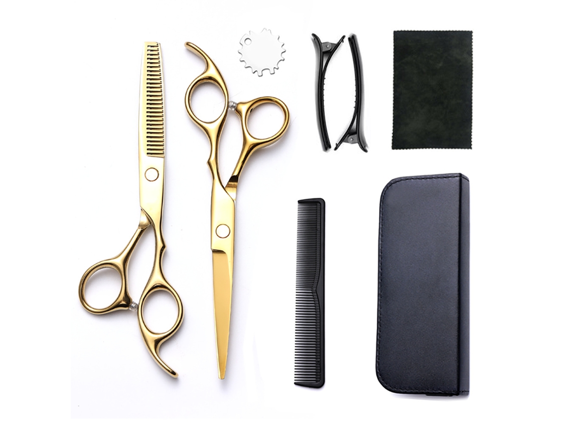 Kit De Tesoura De Corte Cabelo, 8pcs Ferramenta Profissional Para Corte De Cabelo, Para Cabeleireiros E Uso Doméstico Cuich