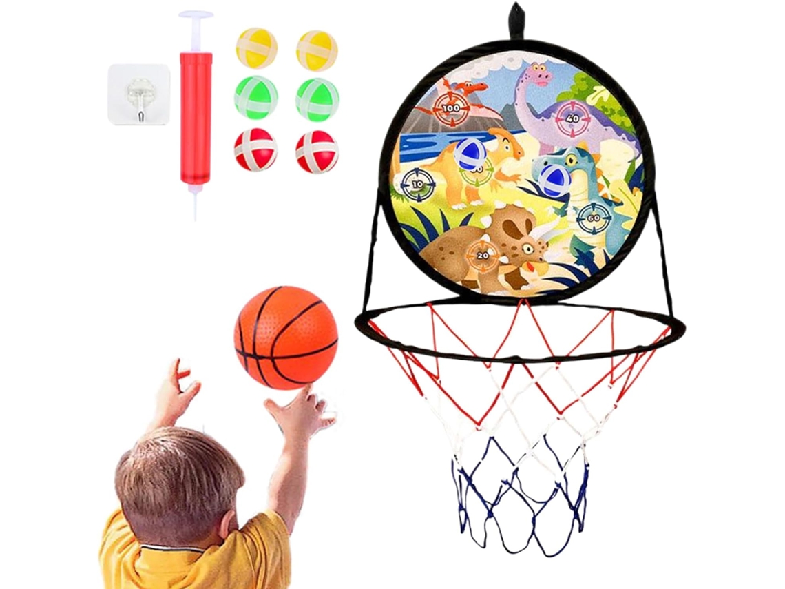 Cesta De Basquete 2 Em 1, Dardos Para Crianças, Brinquedo Seguro Para Esportes Ao Ar Livre E Em Ambi Vayotoy