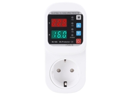 Tomada De Segurança Automática Com Display Led, Tensão E Corrente Ajustáveis, Plugue Eu 1-63a