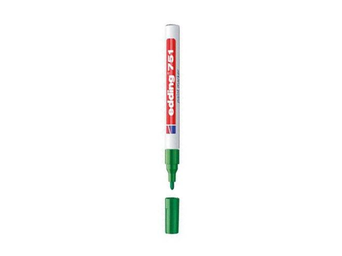 Marcador Edding Ponta Fibra 751 Verde Ponta Redonda 1-2 Mm