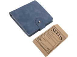 Organizador De Sementes Com Envelopes Auto Seláveis, Álbum De Armazenamento De Sementes Em Couro Sin Gokoco