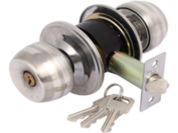 Nova Fechadura De Maçaneta Redonda Lon0167 Para Porta Quarto E Banheiro, Em Aço Inoxidável, Confiável, Eficaz E Com