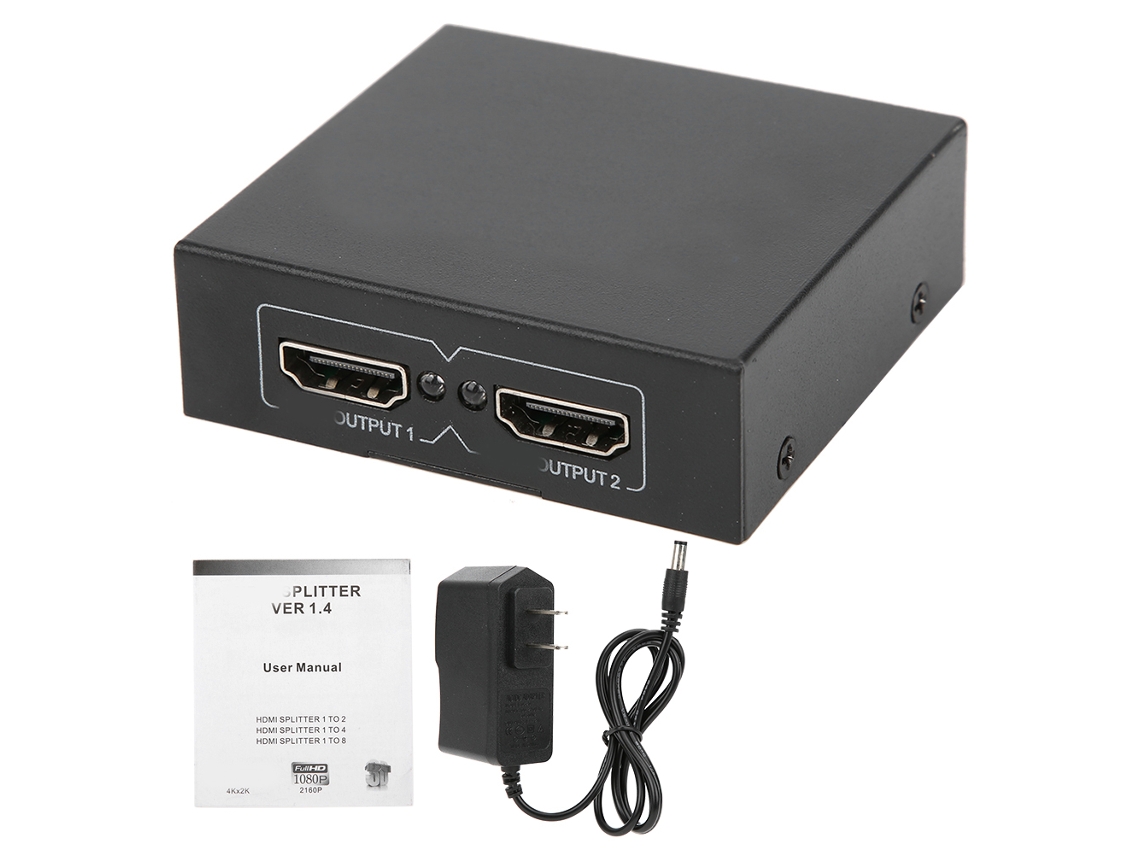 Mali divisor Hdmi Switcher 1 Entrada 2 Saídas 1080p Hdtv Compatível com Pc/stb/dvd/ps3/hdtv 100 240v
