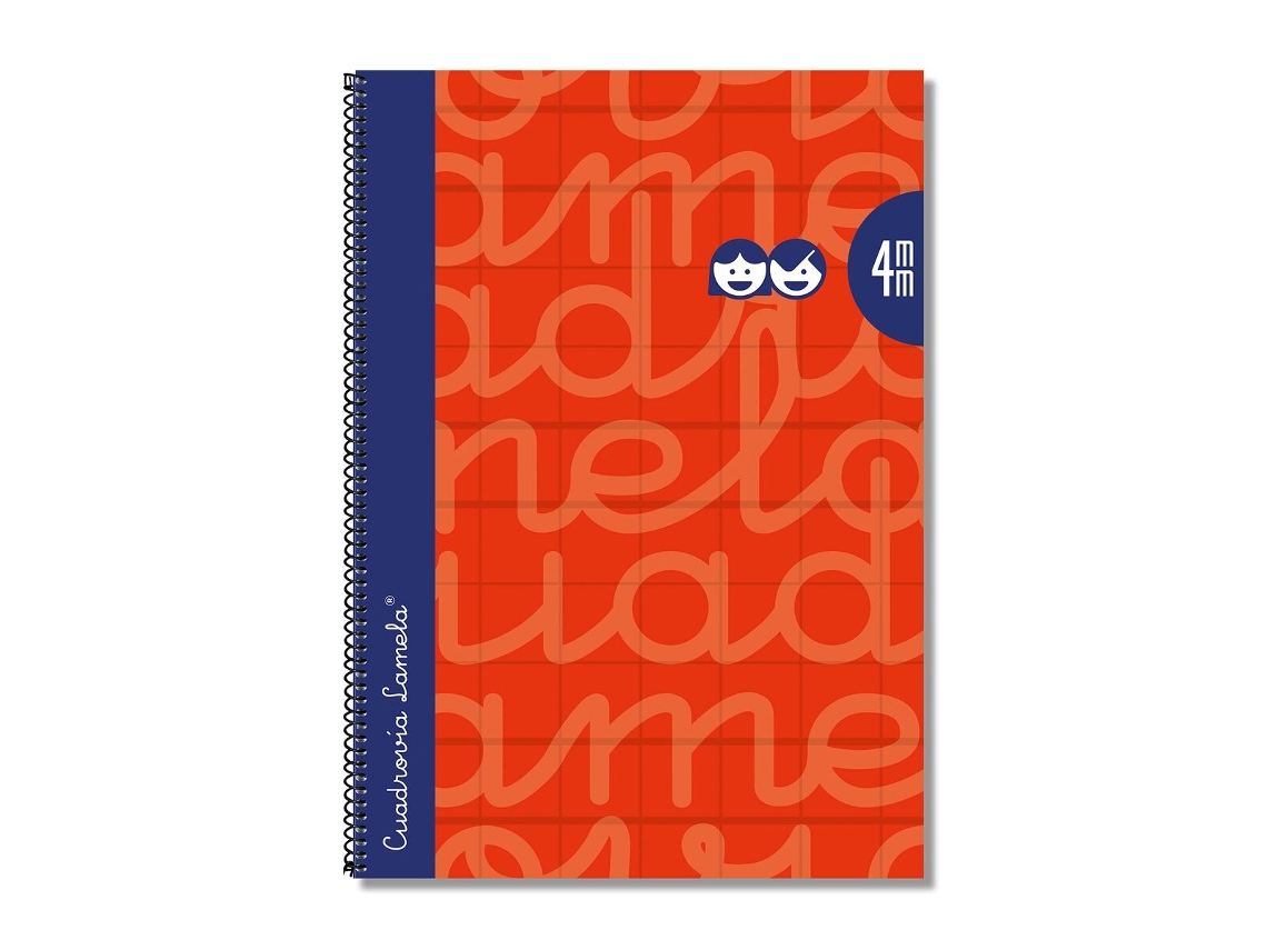 Caderno Lamela Vermelho Quarto 5 Peças 80 Folhas