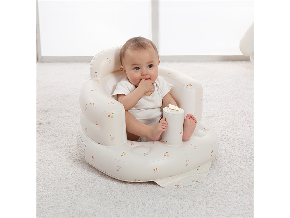 Primerox poltrona Inflável para Bebê Soft Shower Sofa Portátil Leakproof Treinamento Criança Cereja