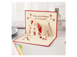 Cartões Pop Up De Natal E Ano Novo 3d Flkwoh Cartões Comemorativos De Natal E Ano Novo Castelo Aquaforge