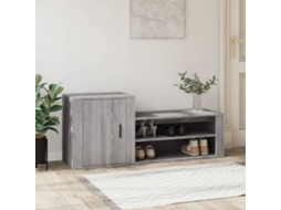 Vidaxl Sapateira 130x35x54 Cm Derivados De Madeira Cinzento Sonoma