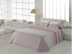 Colcha JVR Bombay (Poliéster - Rosa - 180 cm)