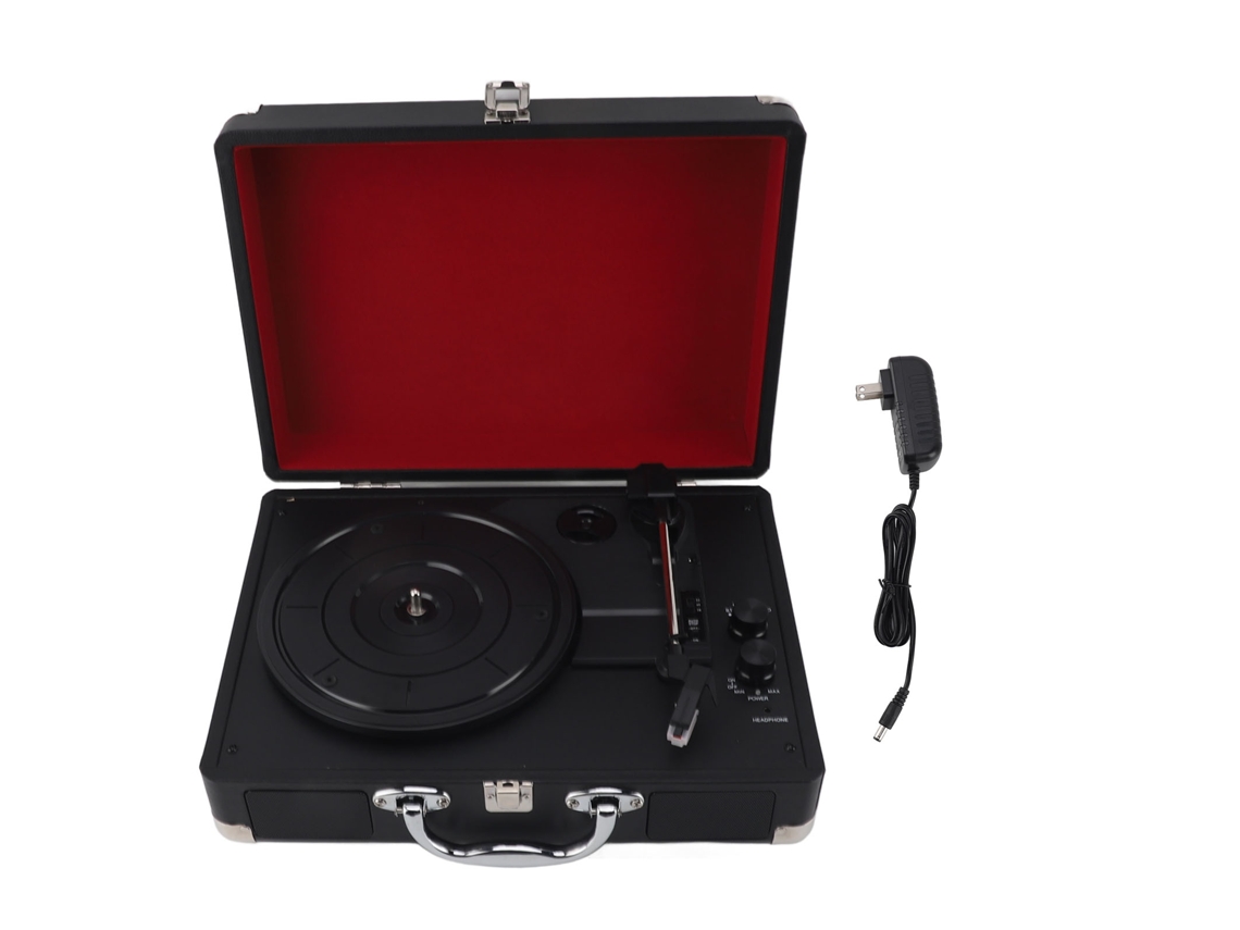 Tocador de vinil Bluetooth portátil EOOCOO entrada auxiliar