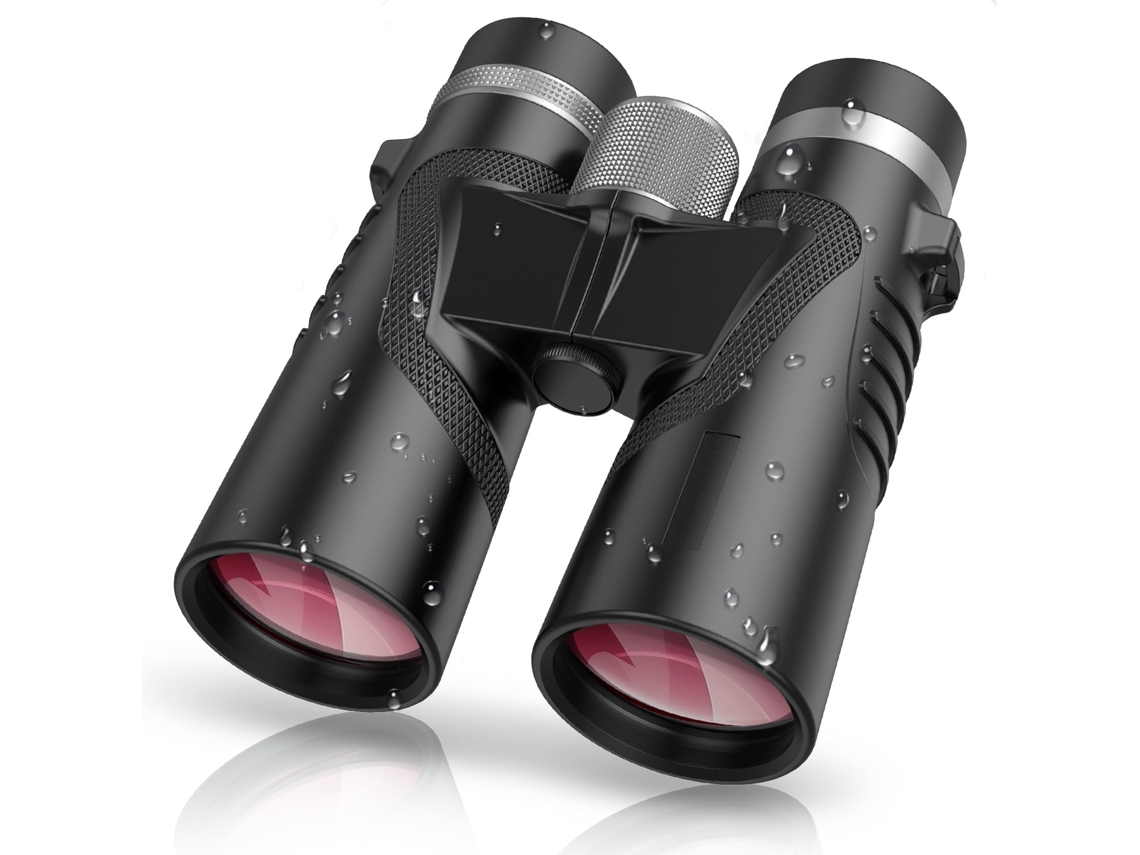 Binóculos 10x42 Hd Alta Potência Impermeável Prisma Fmc Bak4 Com Adaptador Para Telemóvel (preto)