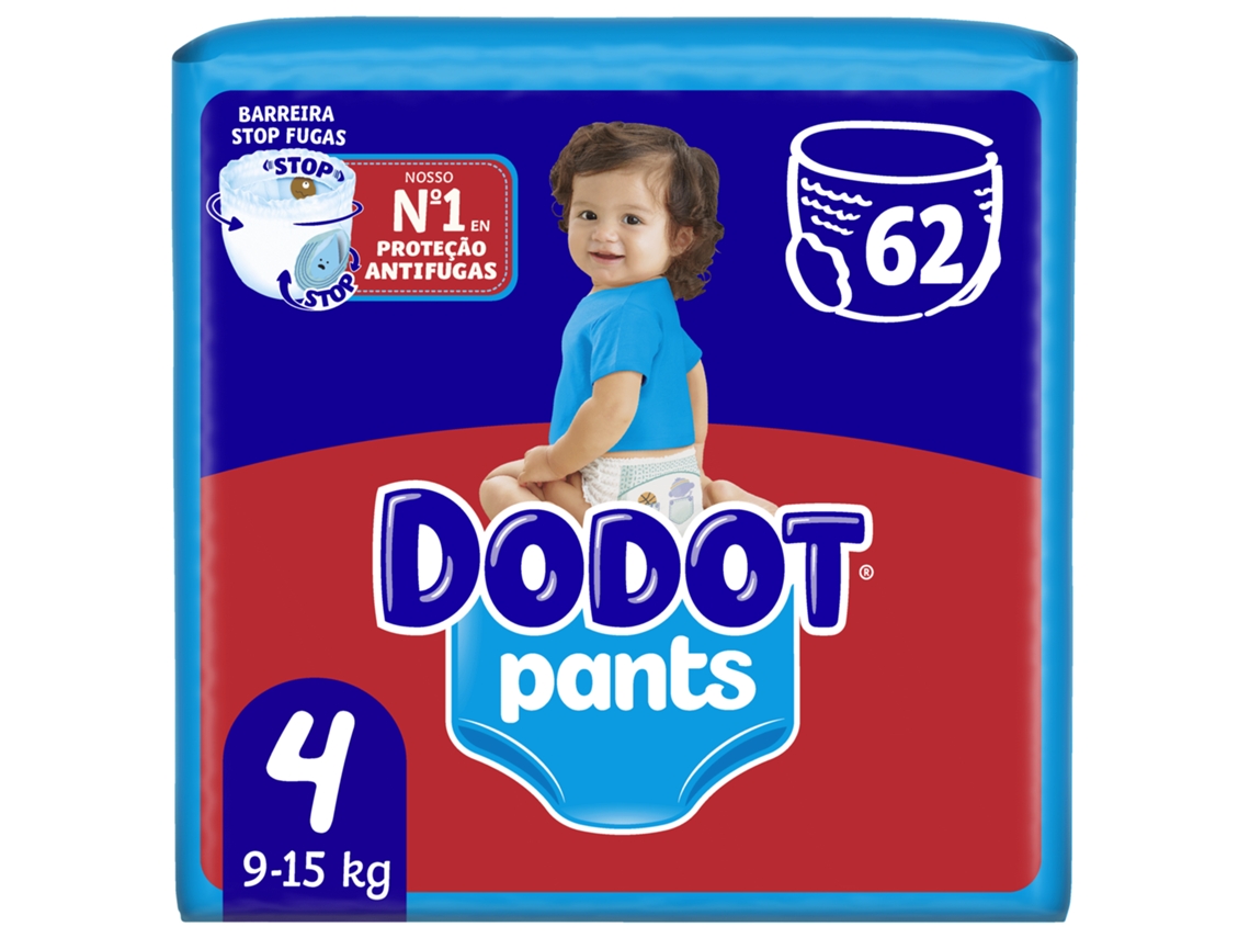 Fraldas Cueca Pants 9-15kg T4 Dodot