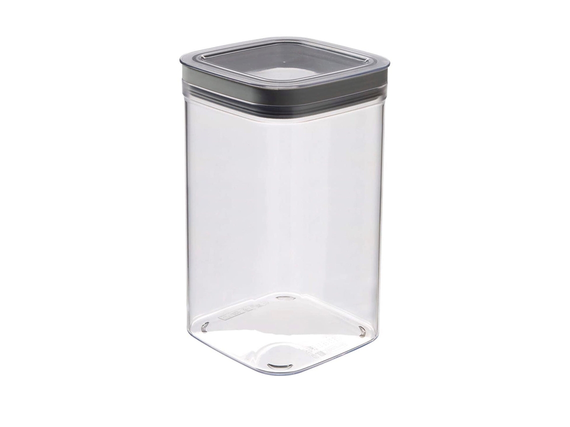 Jarro Hermético CURVER Dry Cube (2.3L - Cinzento - 12 x 24.5 x 12 cm - Resina)
