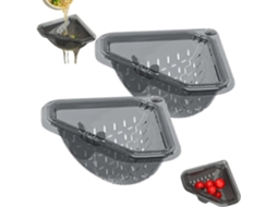 Conjunto De 2 Cestos Escorredores Magnéticos Para Pia, 17x17x9,5cm,
