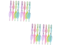 Conjunto Com 2 Canetas De Feltro Para Escola, Em Gel Decoração Pena,