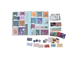 Calendário de Adviento para Amantes de Livros com 25 Bolsas Coleção Presente Contagem Regressiva