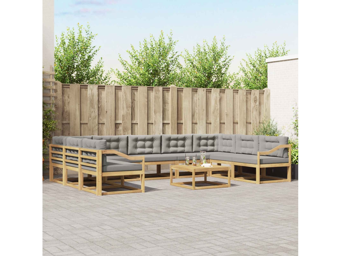 Vidaxl Conjunto De Sofás Para Exterior 10 Unid.