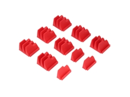 Suporte Magnético para Chaves com 24 Slots Organizador Modular de Ferramentas Vermelho 10pcs