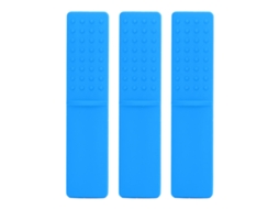 Mali brinquedo de Mordida Bebê Silicone Sem Bpa Congelável Fervível 3pcs Azul