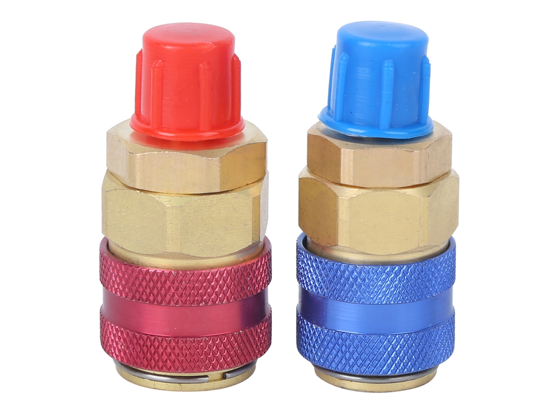 Conector Rápido De Ar Condicionado Adaptadores Latão Conexão Rápida Para R134a