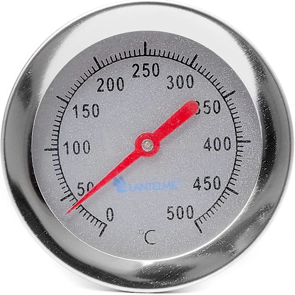 Termômetro Para Forno A Lenha/ Forno De Pizza/ Forno De Pedra/ 400 °c/ 30 Cm, Analógico, Bimetálico