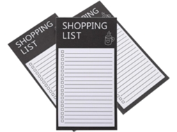 Bloc-noteurs Planificador Magnétique Para Lista De Cursos 3 Carnets Papier Noir Ne Bavure Pas Pour Frigo