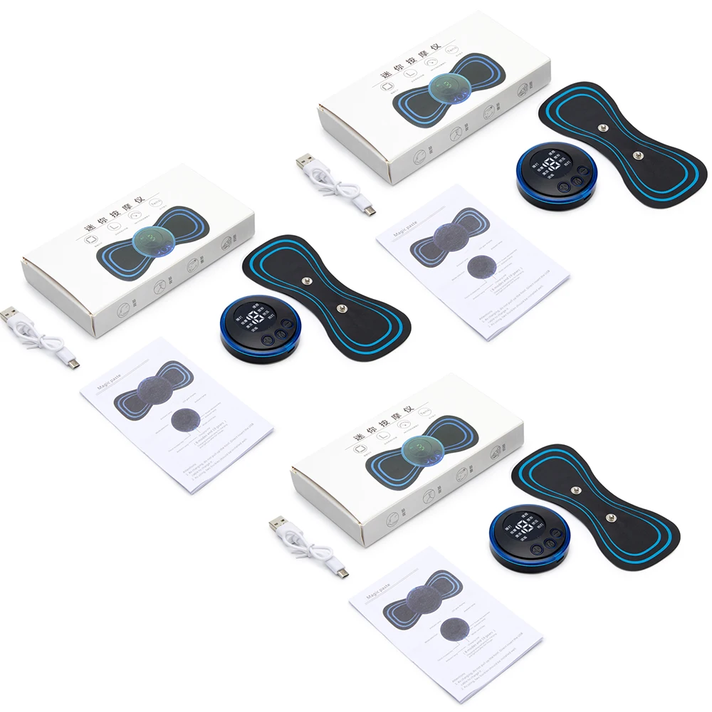 Massageador Elétrico Recarregável Para Pescoço Ems, Cervical, Estimulador Muscular Costas, Alívio Da Dor No (tens) ~03021