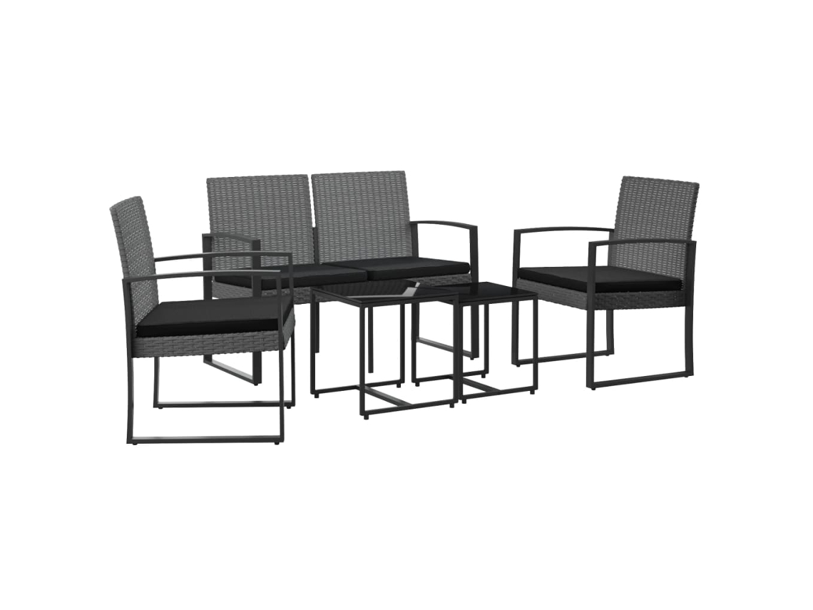 Garden Dining Set, Garden Dining Sets Vidaxl Cinzeto Polipropileno (n/a)