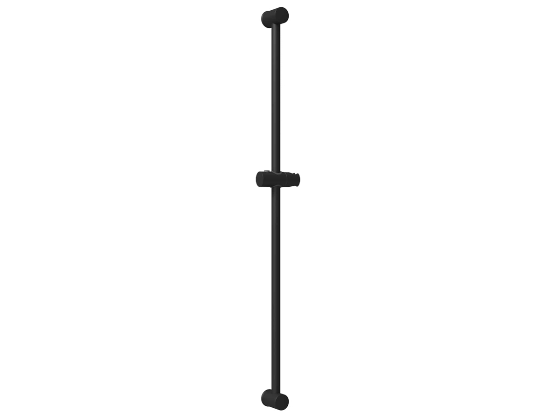 Conjunto 1 Suporte De Chuveiro Vidaxl Preto Aço Inoxidável (100 Cm)