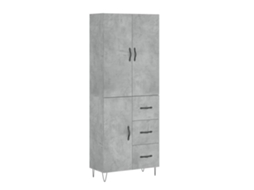 Armário Alto Derivado de Madeira Cinza Cimento MAISON EXCLUSIVE (69,5x34x180 cm)