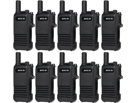 Rb647 Talkie Walkie Adultos, Ip67 Talkie Walkie À Prova Dágua, Pmr446, Recarregável, Portátil, 1000 Mah, Vox, Profissional Retevis (10 Peças)