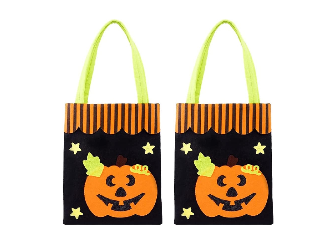 Decorações de Halloween Sacos de Não Tecidos com Morcego e Abóbora NEVEANCE