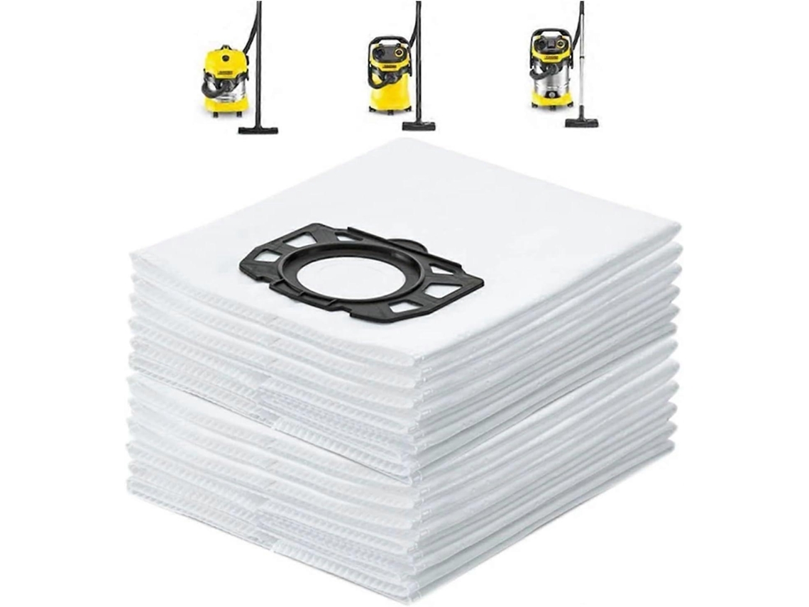 Peças De Reposição Para Aspirador Pó. Conjunto 12 Sacos Compatíveis Com Os Modelos Kärcher Wd3, Wd4, Wd5, Mv4, Mv5 E Mv6. Tuotuo