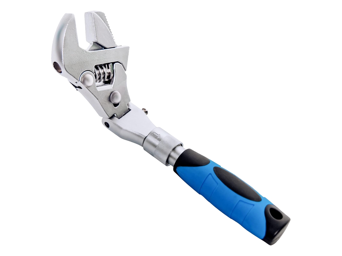 Chave Ajustável Flexhead 10 a 12 Polegadas Cabeça Rotativa 180°