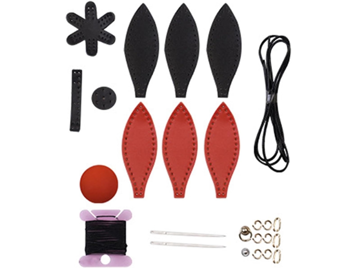 Chaveiro Multifuncional de Vidro para Carro Pingente para Celular, Design de Balão, Couro Sintético SFUSHOS