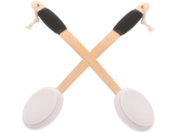 Conjunto De 2 Escovas Corporais Collbath Com Cabo Longo E Antiderrapante Para Cuidados As Costas, Escova Esfoliante