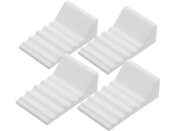 Protetores De Silicone Para Lixeiras Cozinha, Brancos, Antiderrapantes E Duráveis, Para Evitar Recuos E Proteger Móveis