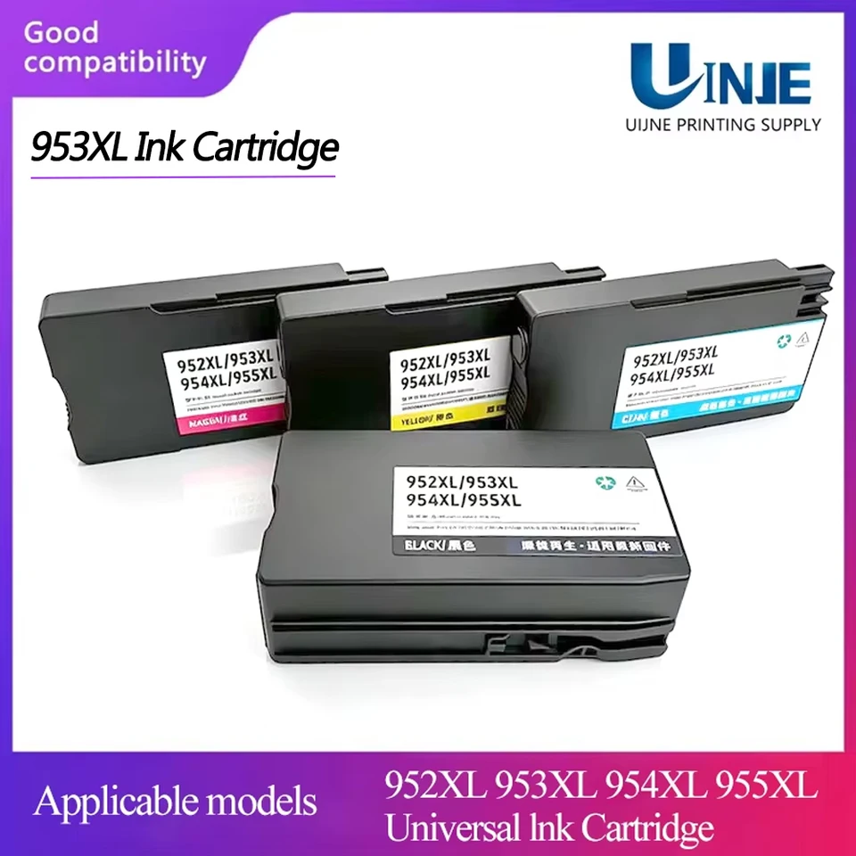 1 Conjunto Nº 953xl 952xl 954xl 955xl Para Hp Officejet Pro 7720 7730 7740 8210 8218 8710 8720 8730 8740 953
