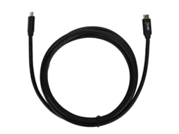 Aetheria cabo de Carga Rápida Usb3.1 Tipo c Duplo com Chip Emarker 100w 2m Pvc Preto
