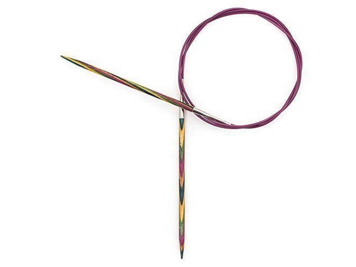 Agulhas Duplas Pontas Em Ébano 15 Cm 6mm Knit Pro