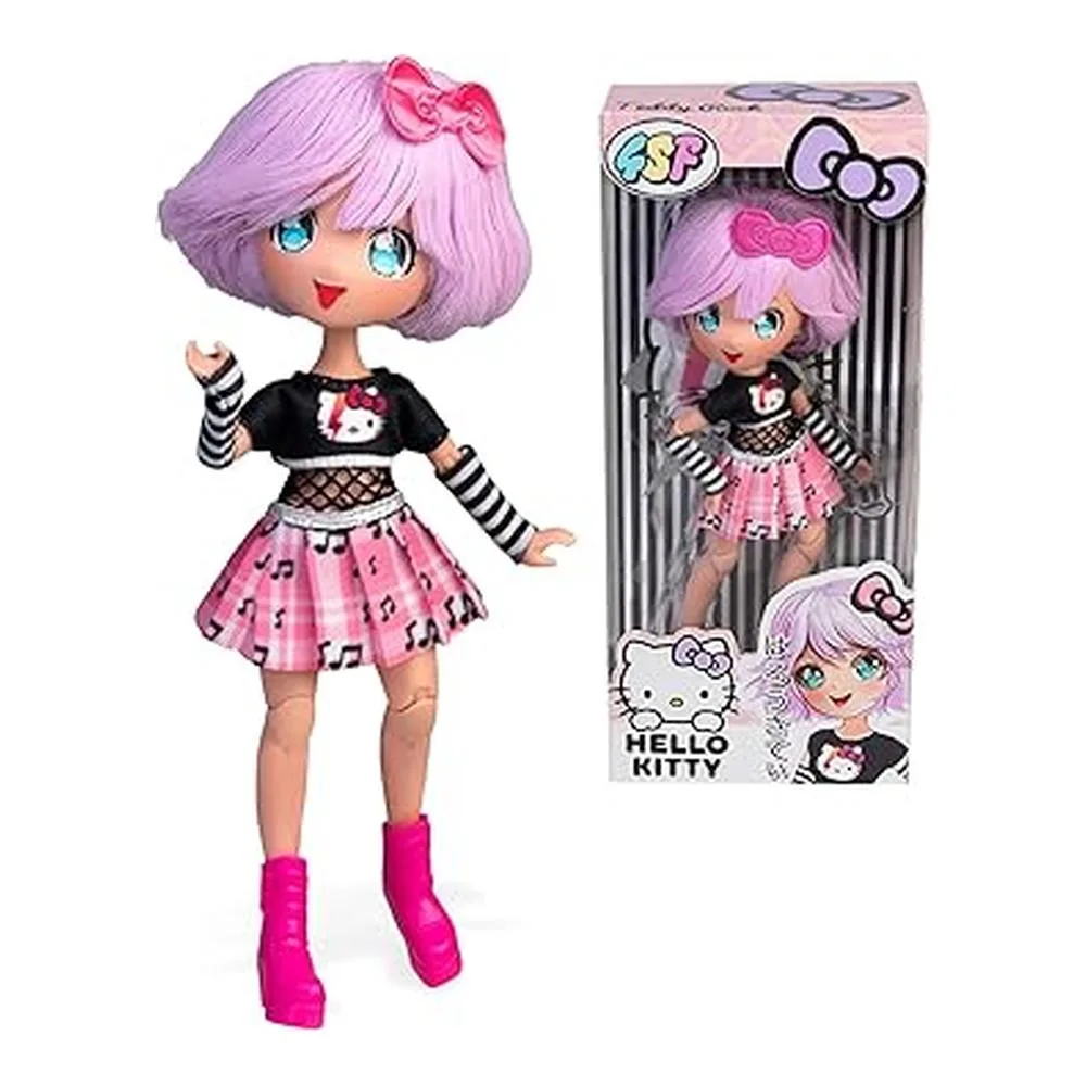 Boneca de mangá Hello Kitty Teddy Rock Boneca japonesa da moda famosa 40941shktf0000 Famosap25