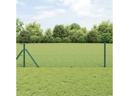 Vidaxl Cerca De Arame Soldado 1000 X 40 Cm Verde