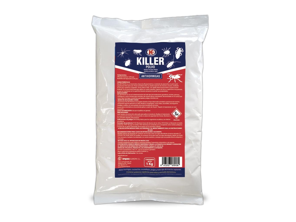 Insecticida Anti Hormigas Killer Polvo 1 kg IMPEX EUROPA