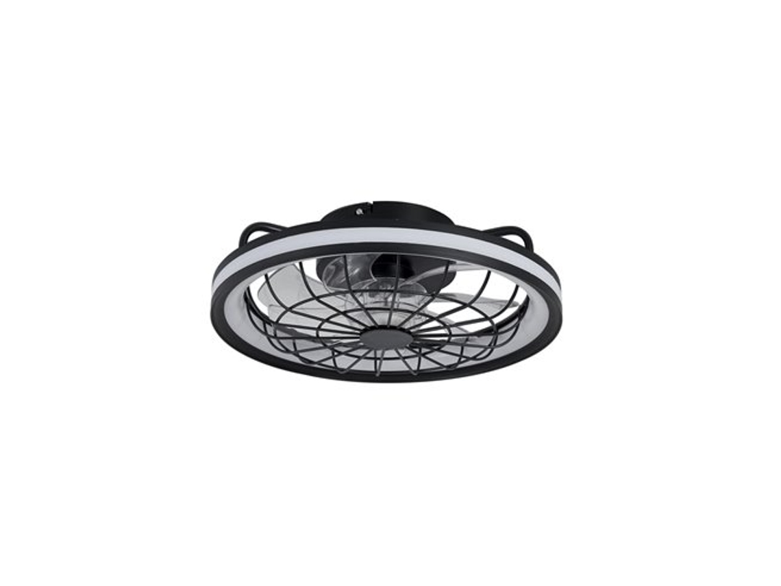Ventilador De Teto Led Rafale 50w 4800lm. Cct Escurecido Cristalrecord