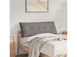Vidaxl Travesseiro Para Costas Cinzento-acastanhado 120 X 19 X 50 Cm