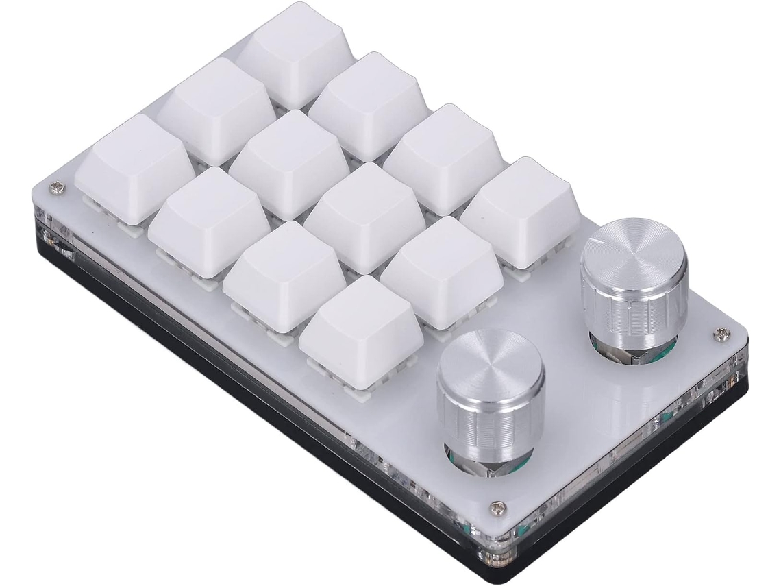 Mini Teclado Usb De 12 Teclas, Teclado Multifuncional Programável Com 2