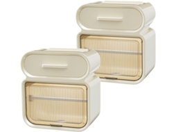 Organizador De Vaso Sanitário De Parede De 2 Peças, Caixa De Armazenamento Multifuncional, Estilo Designer